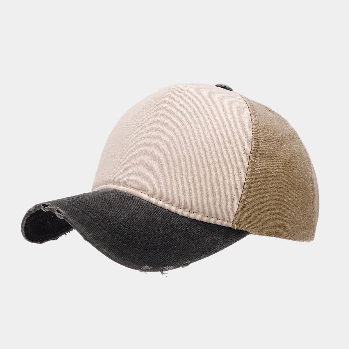 Washed cotton ripped baseball cap, golf style CWAH1568