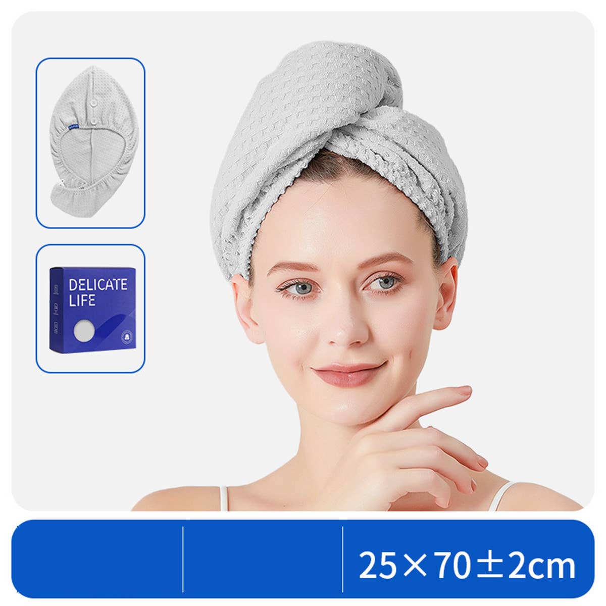 CWMM8335_THICKENED WATER-ABSORBENT QUICK-DRYING SHOWER CAP