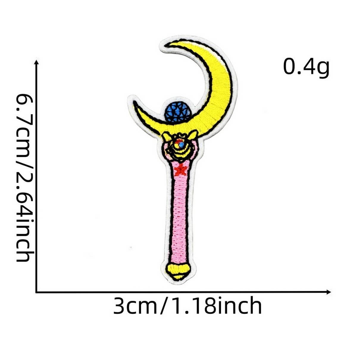 GIRL CARTOON MAGIC WARRIOR EMBROIDERED PATCH