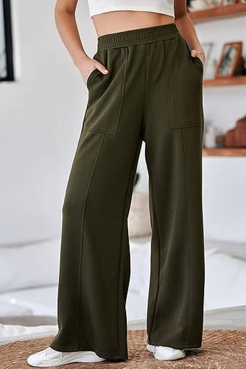 CWBLP01043_CASUAL HIGH WAIST WIDE LEG PANTS