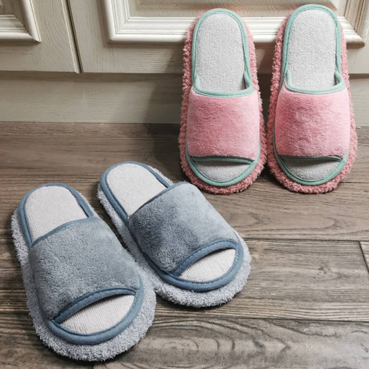 WASHABLE FUNNY MOP SHOES DUSTING CLEANING SLIPPER