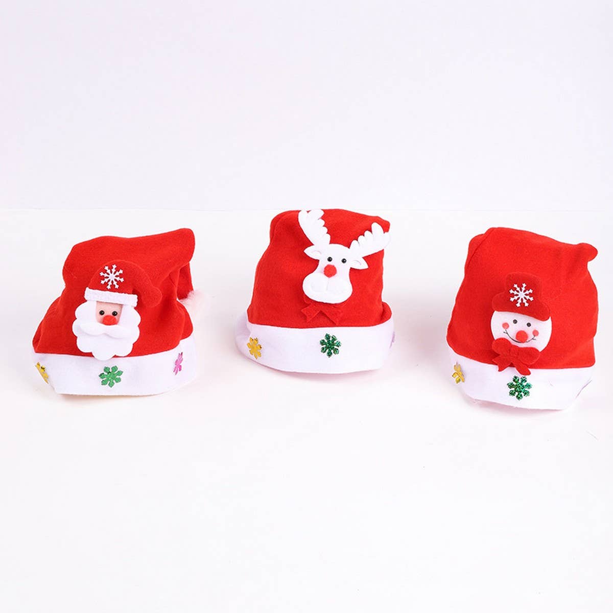 CHILDREN ADULT CHRISTMAS GIFT BRUSHED SANTA HAT_CWAH2316