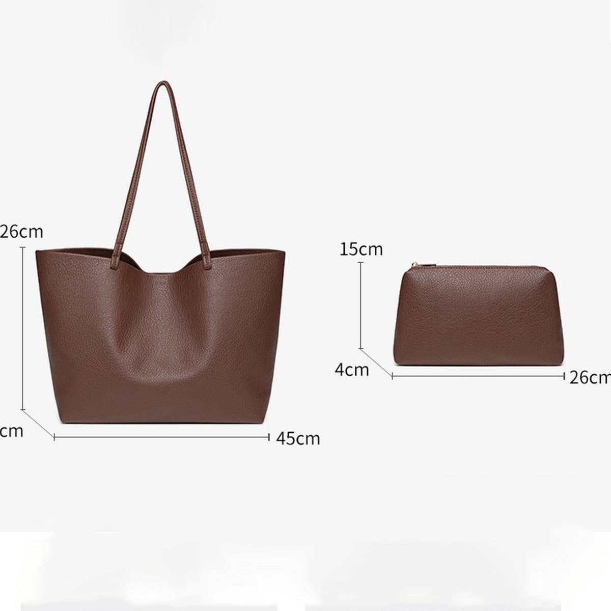 Elegant Soft Leather Solid Color Tote Set Bag£ßCWAB5112