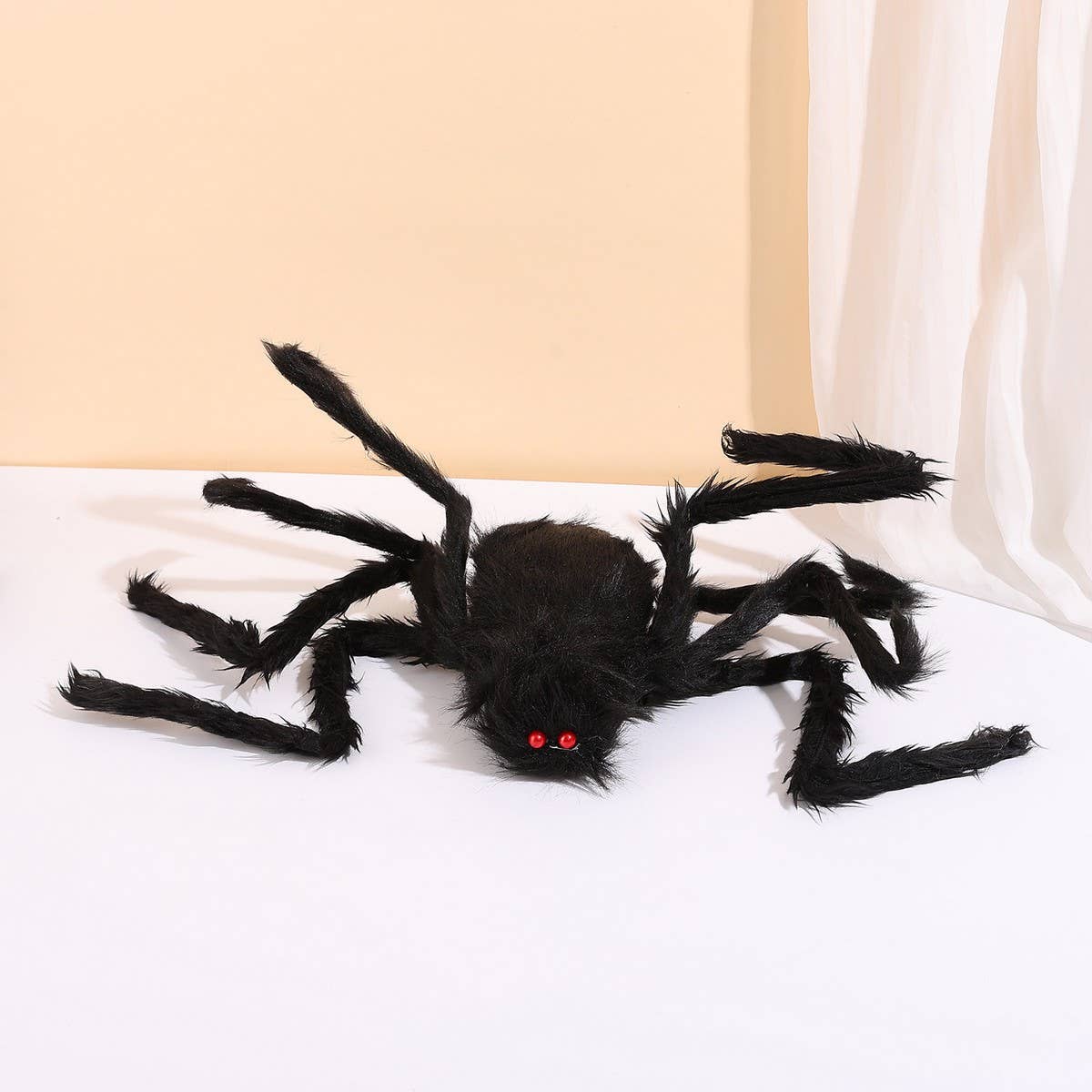 CWMM9542_HALLOWEEN PLUSH FAKE SPIDER SCARY PROPS