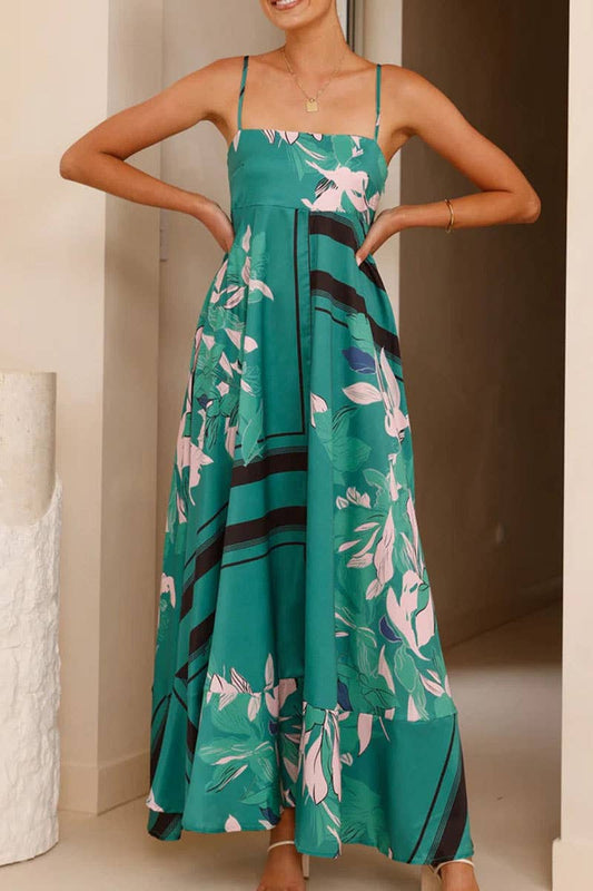 CWDMD5535_SUMMER SLEEVELESS SEXY A-LINE SUSPENDER DRESS