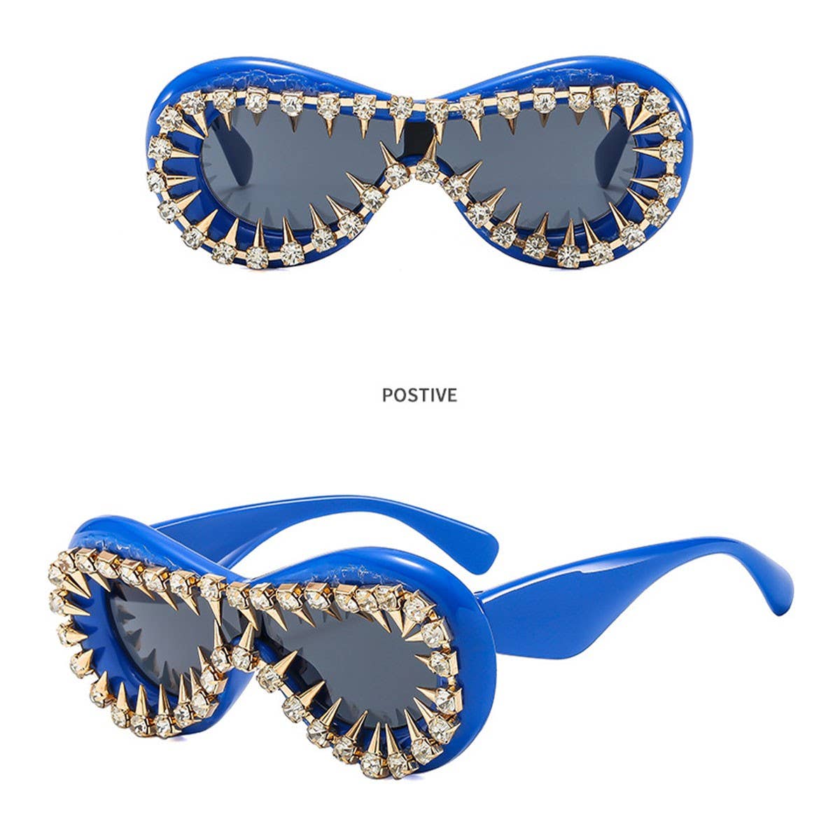 ONE-PIECE PUNK HEAVY-DUTY PARTY SUNGLASSES_CWASG0866