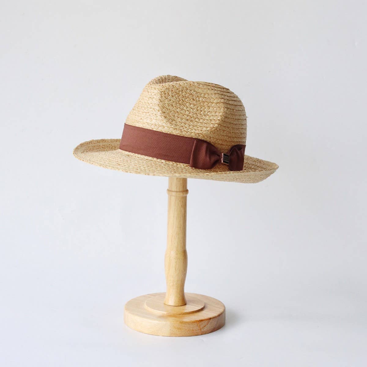 Summer bow fashionable all-match straw hat_CWAH3486