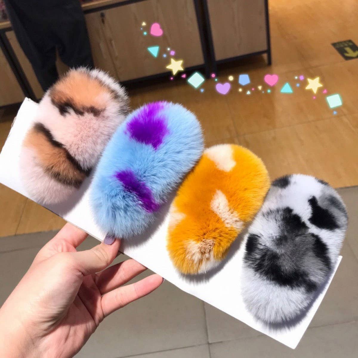 Furry Mink Hair Clip ? Cute Fluffy BB Barrette