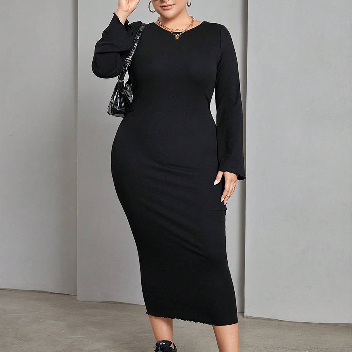 Autumn Knit Backless Dress ??Stylish & Sexy_CWDMD6039