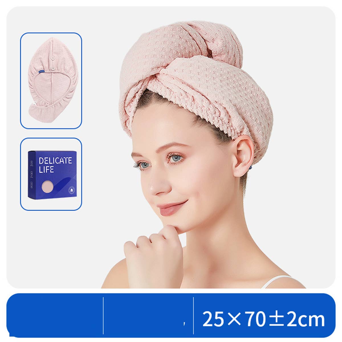 CWMM8335_THICKENED WATER-ABSORBENT QUICK-DRYING SHOWER CAP