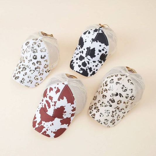 SUMMER LEOPARD PRINT BASEBALL CAP_CWAH1403