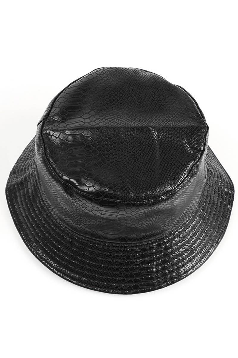 CROCODILE PATTERN DOUBLE SIDED BUCKET HAT_CWAH310