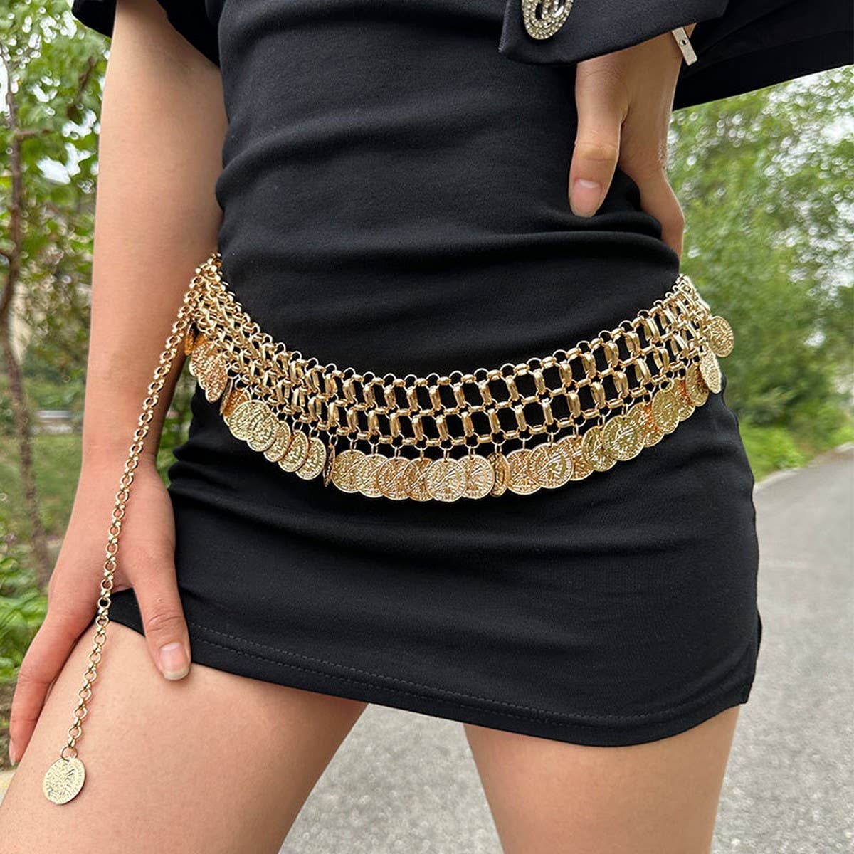 Boho Coin Tassel Body Chain Belt for Women_CWMM6424