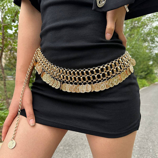 Boho Coin Tassel Body Chain Belt for Women_CWMM6424