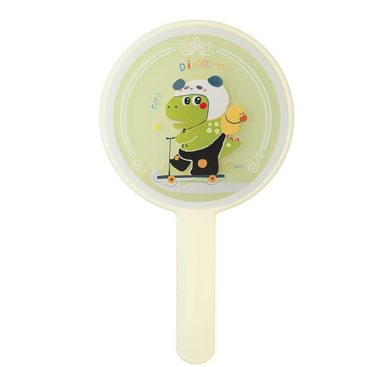 CWMM6948_PORTABLE CARTOON PRINT GIRL HANDLE MIRROR