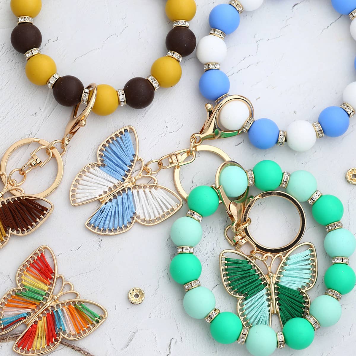 FASHION BRACELET BUTTERFLY PENDANT KEYCHAIN_CWMM1306