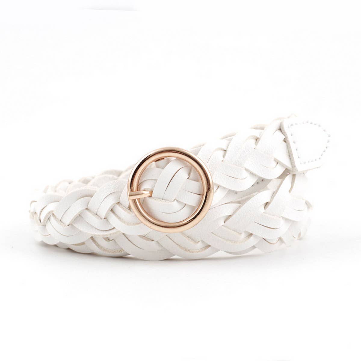 CWABE0896_SIMPLE ROUND JAPANESE BUCKLE TWIST BELT