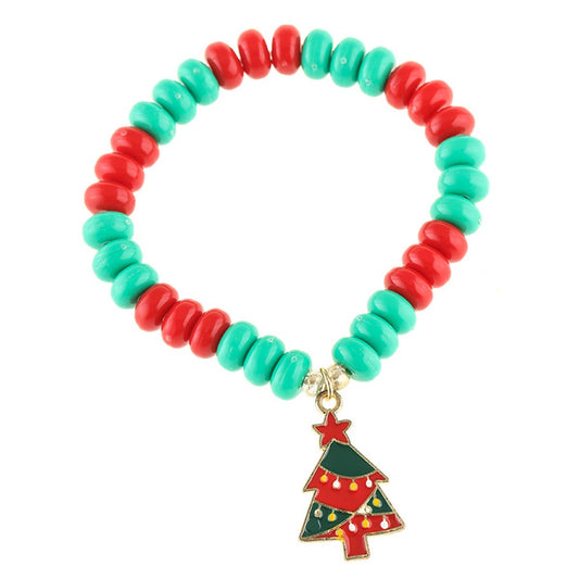 CHRISTMAS ABACUS BEADED COUPLE BEADED BRACELET