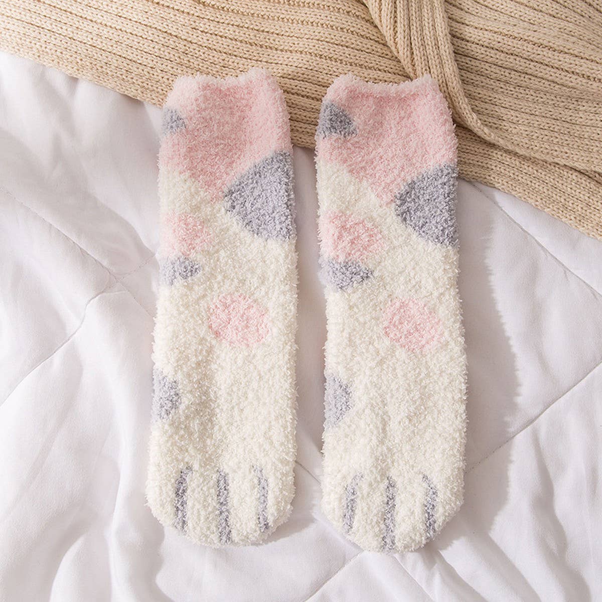 NEW STYLE WARM MID-CALF SLEEPING SOCKS_CWMS0967