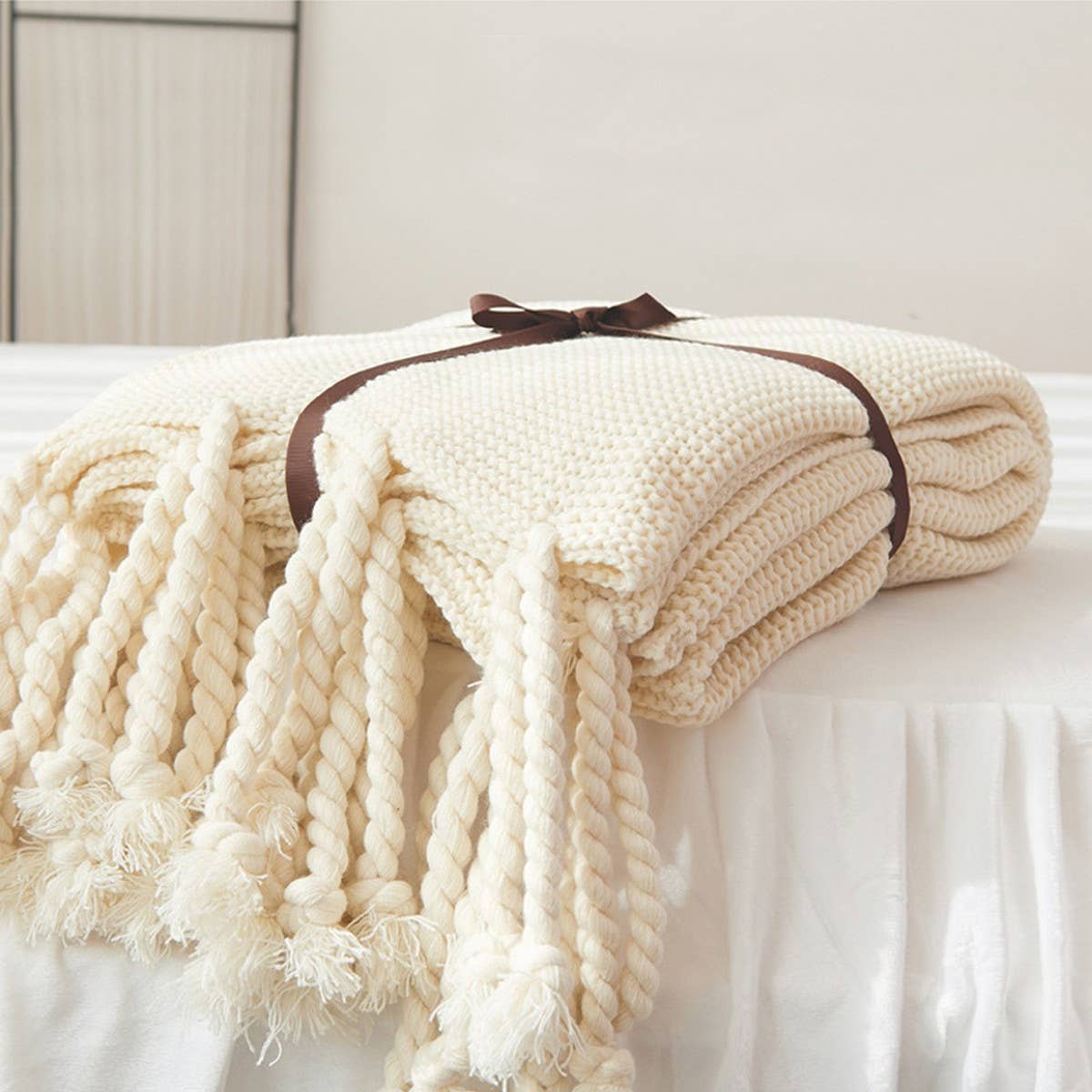 NEW SOFA COMFORTABLE KNITTED THROW BLANKET