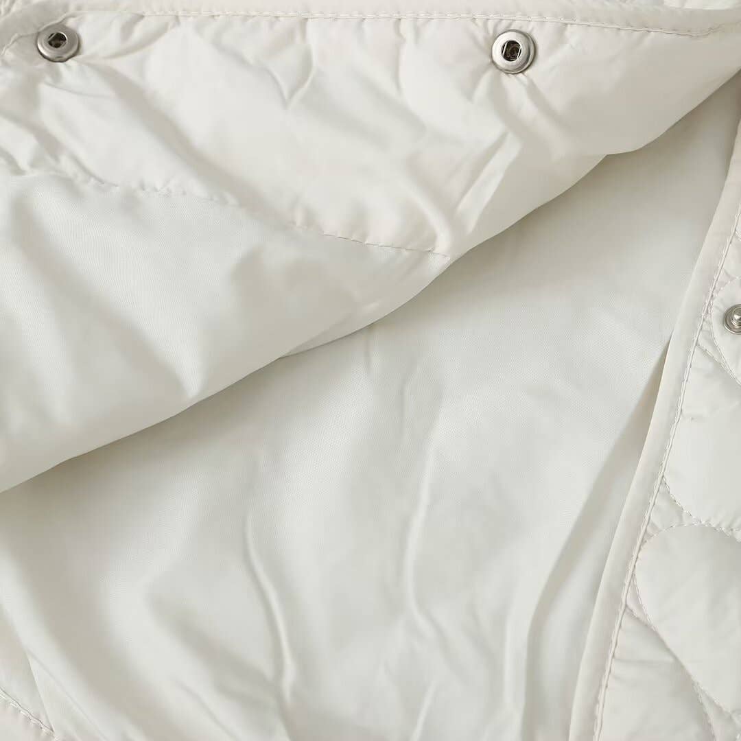 Thin diamond lattice cotton-padded clothes