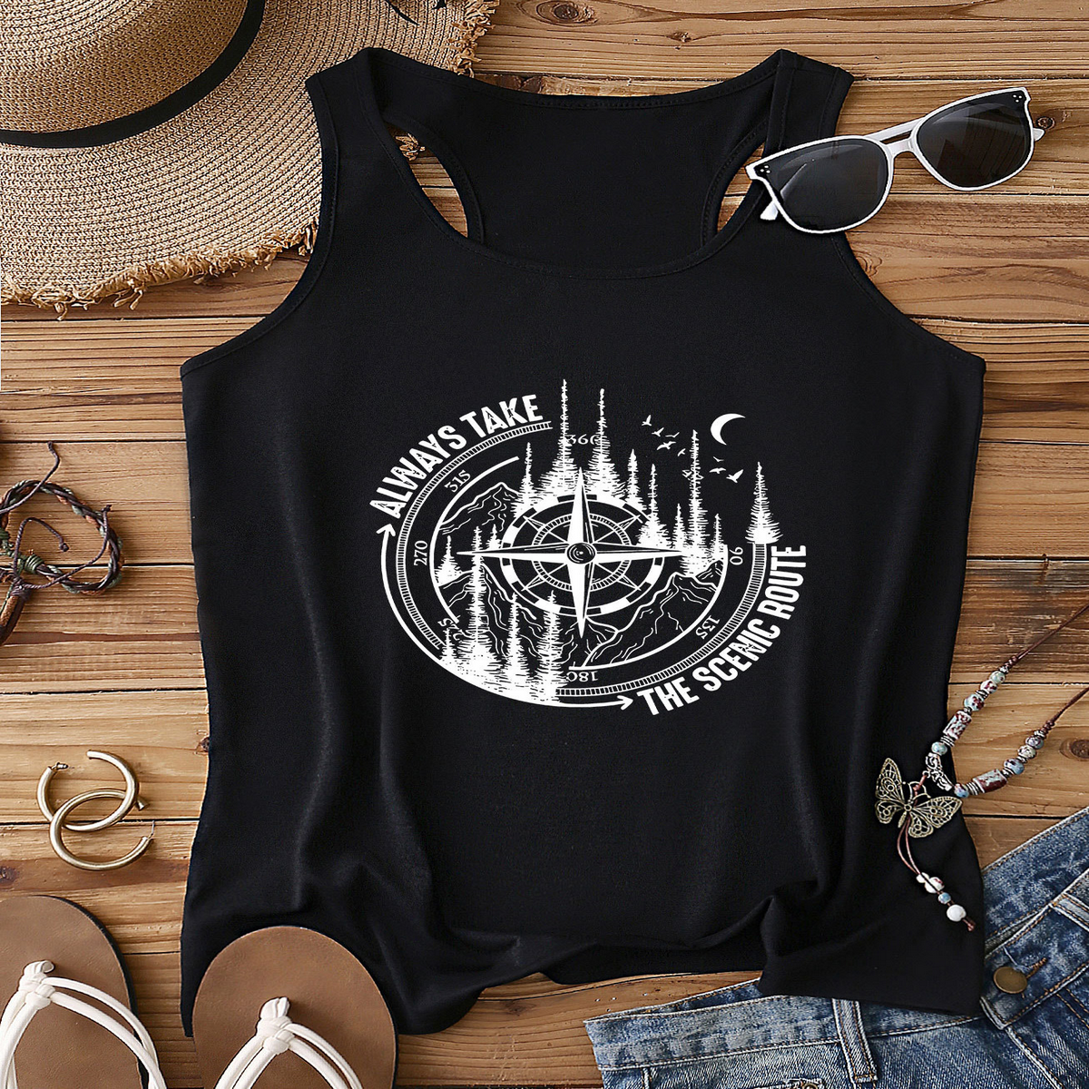 Trendy Racerback Tank Top for Women, Sleeveless