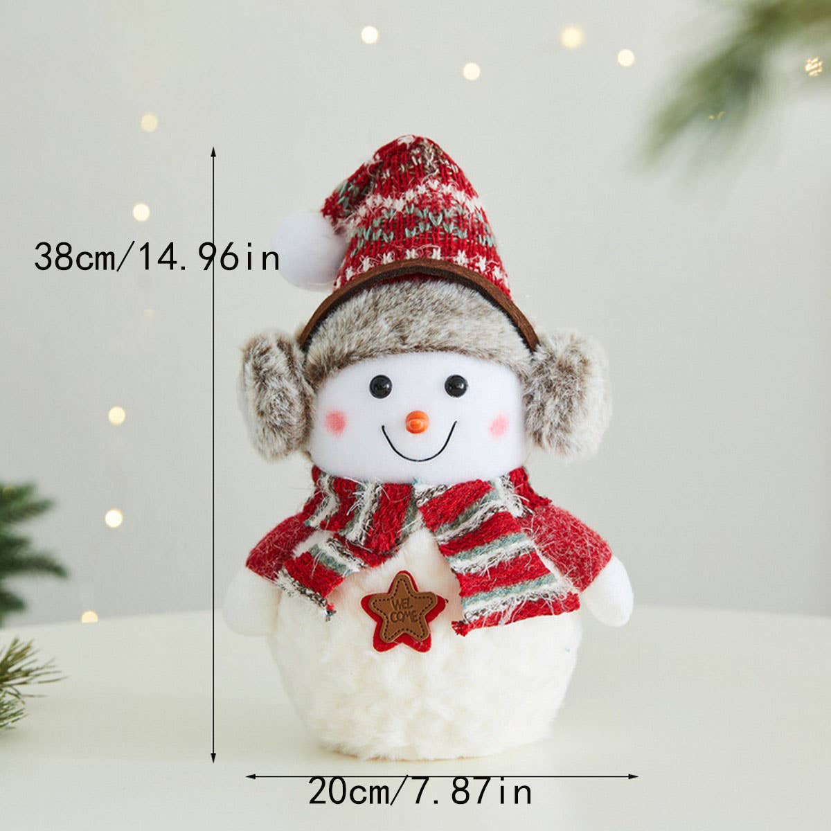 CWMM10426_FOAM SNOWMAN TABLE DECOR CHRISTMAS GIFT ORNAMENT
