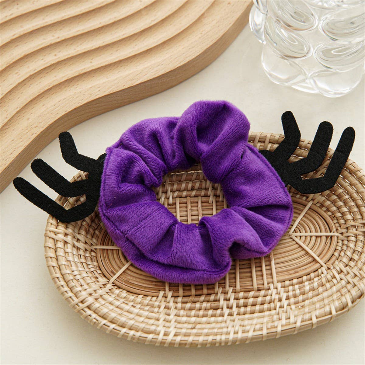 Bat Reindeer Scrunchie,Holiday Hair Tie for Women_CWAHA1461