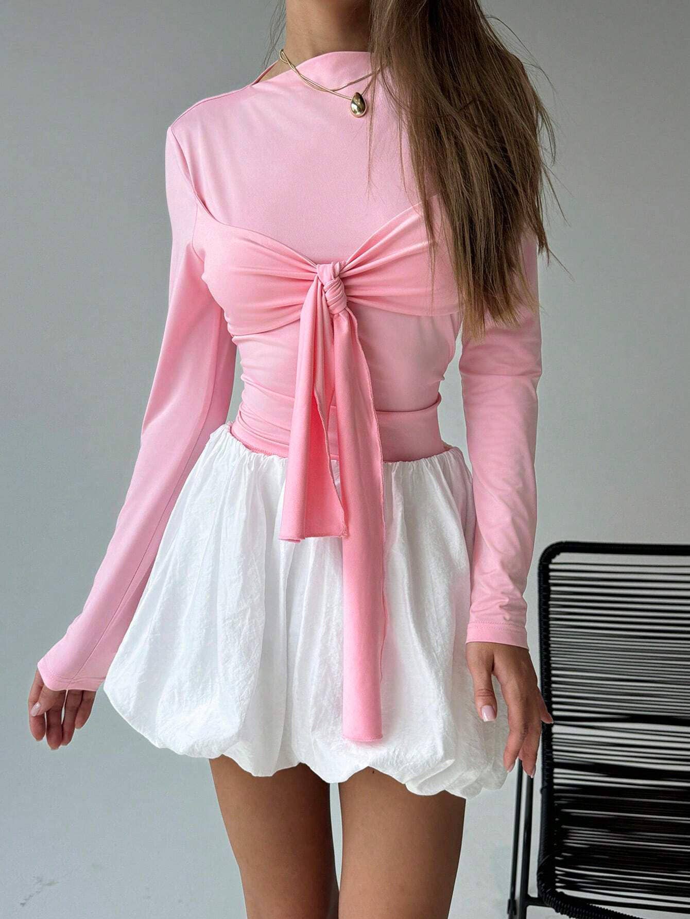 TWIST SLIM SWEET SPICY SWEET WIND T-SHIRT