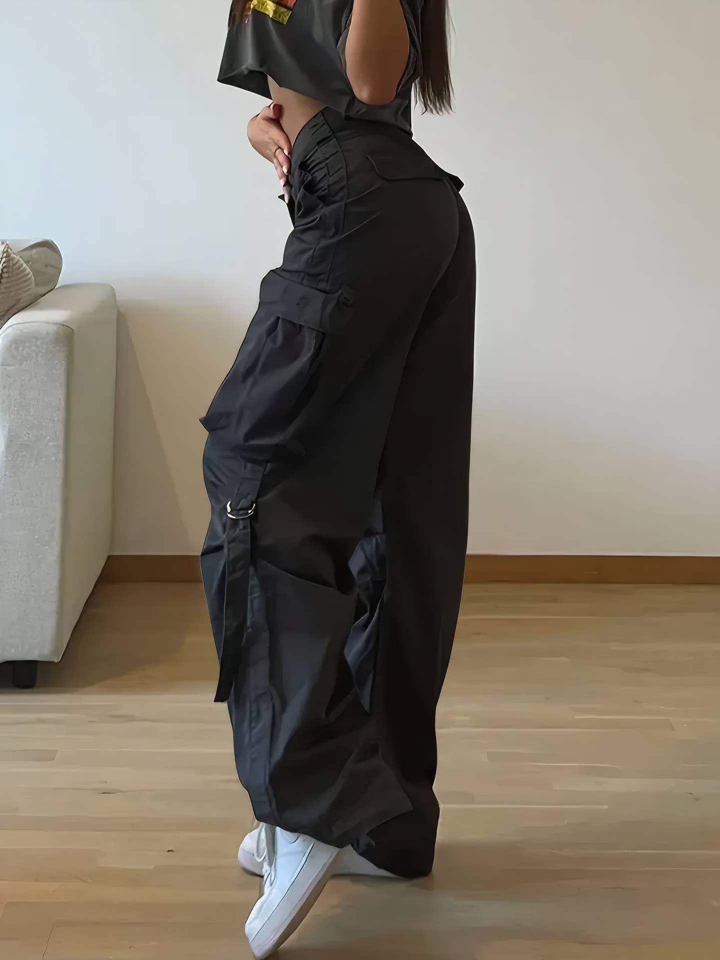 Solid-color tight-fitting quick-drying pants