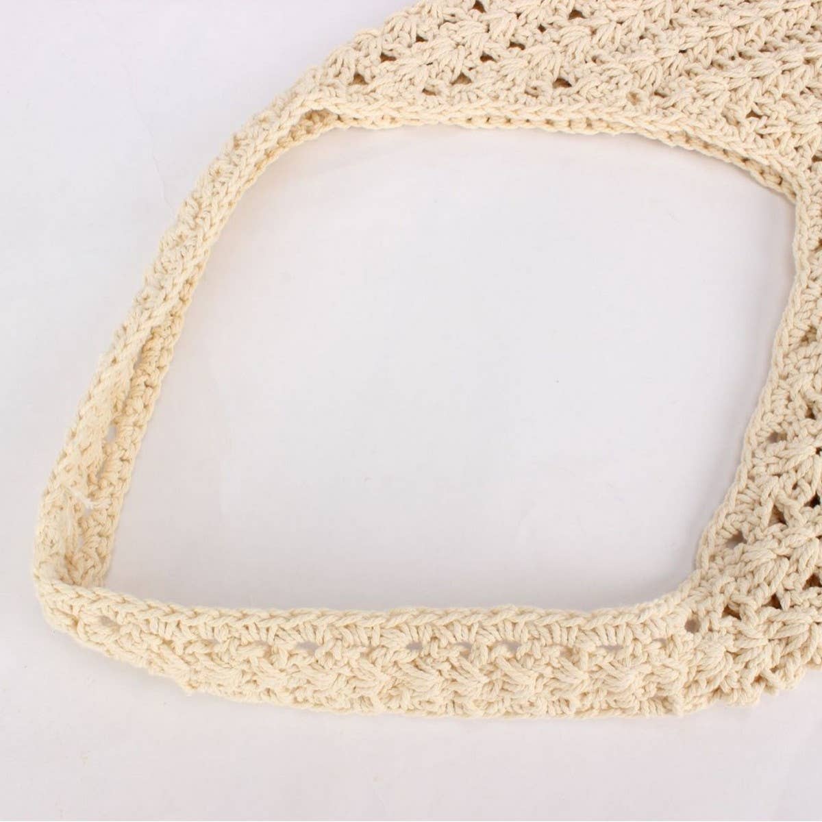 WOVEN BAG MESH HOLLOW SHOULDER BAG BEACH BAG_CWAB4666