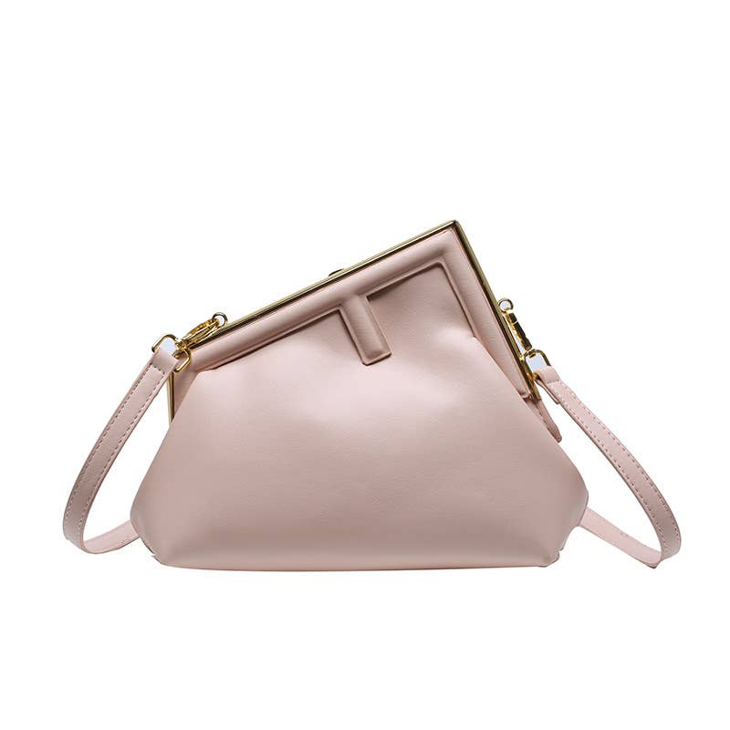 Fashionable irregular crossbody triangular bag