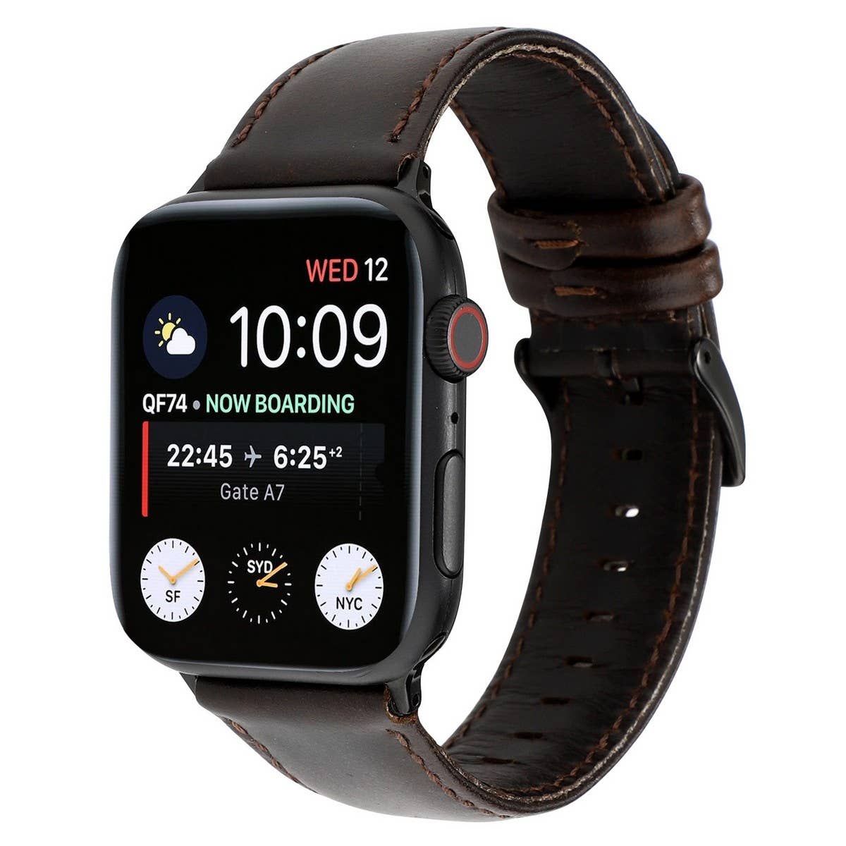 IWATCH7-1 SE CRAZY HORSE WAX LEATHER STRAP