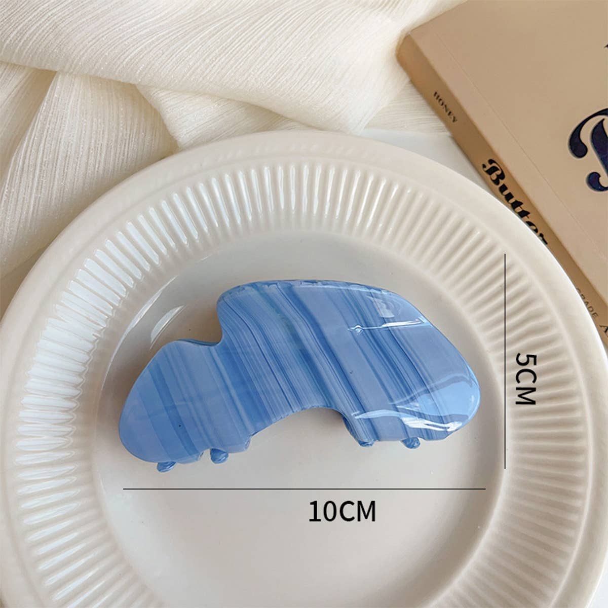 Simple Acetate Hair Claw - French Style Shark Clip