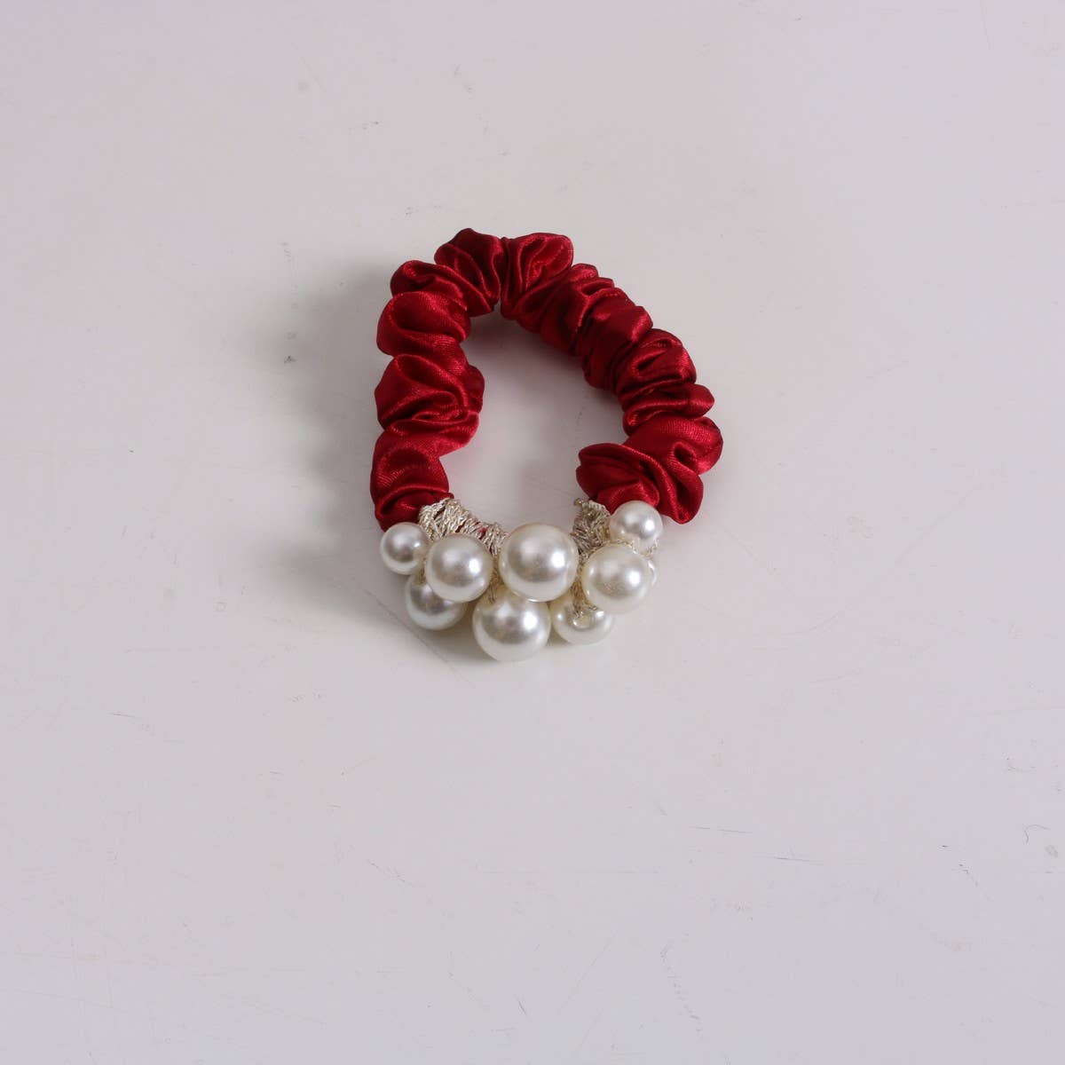 Elegant Pearl Scrunchie Simple Cute New Hair Tie