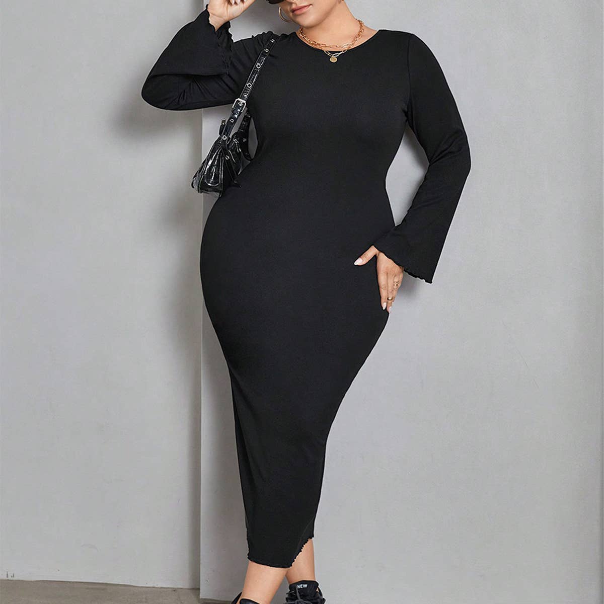 Autumn Knit Backless Dress ??Stylish & Sexy_CWDMD6039