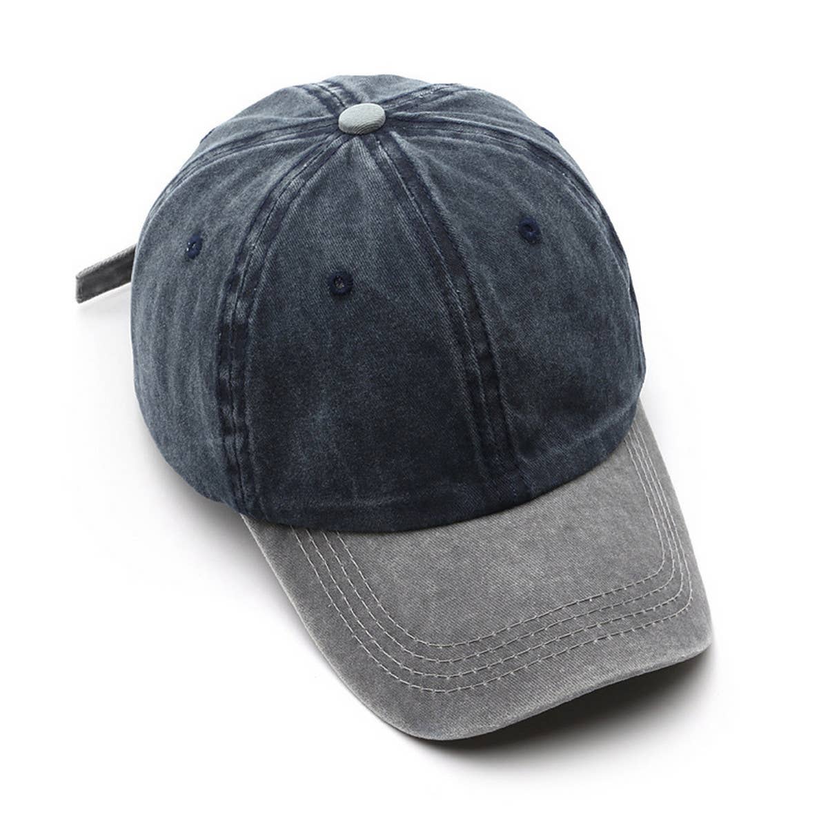 CWAH3233_TRENDY SPLICING LIGHT PLATE BASEBALL CAP