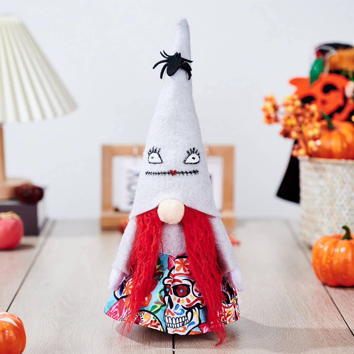 HALLOWEEN GHOST BAT POINTED HAT DOLL ORNAMENT