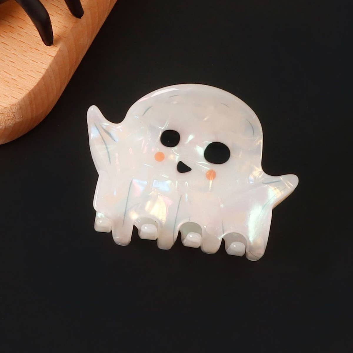 CUTE SPOOKY WHITE KID HAIR CLIP FOR HALLOWEEN