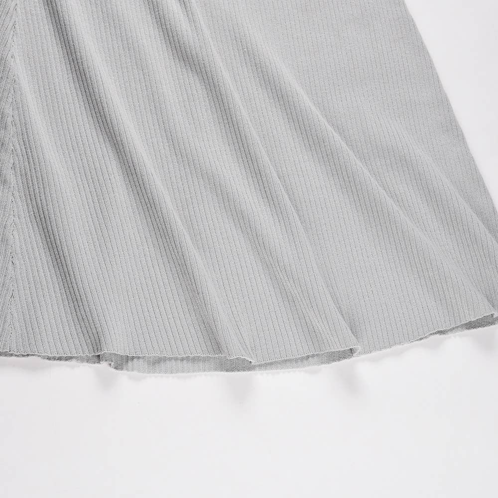 Elegant bubble long-sleeved, high-waisted dress