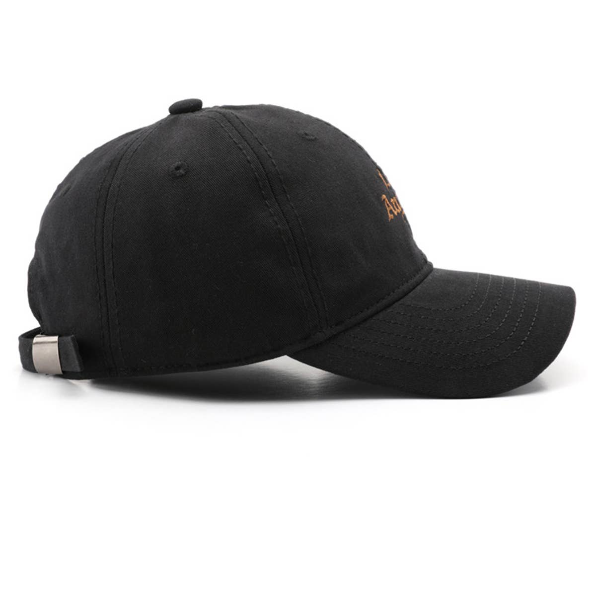 SOFT TOP VINTAGE LETTER EMBROIDERED PEAKED CAP_CWAH1284