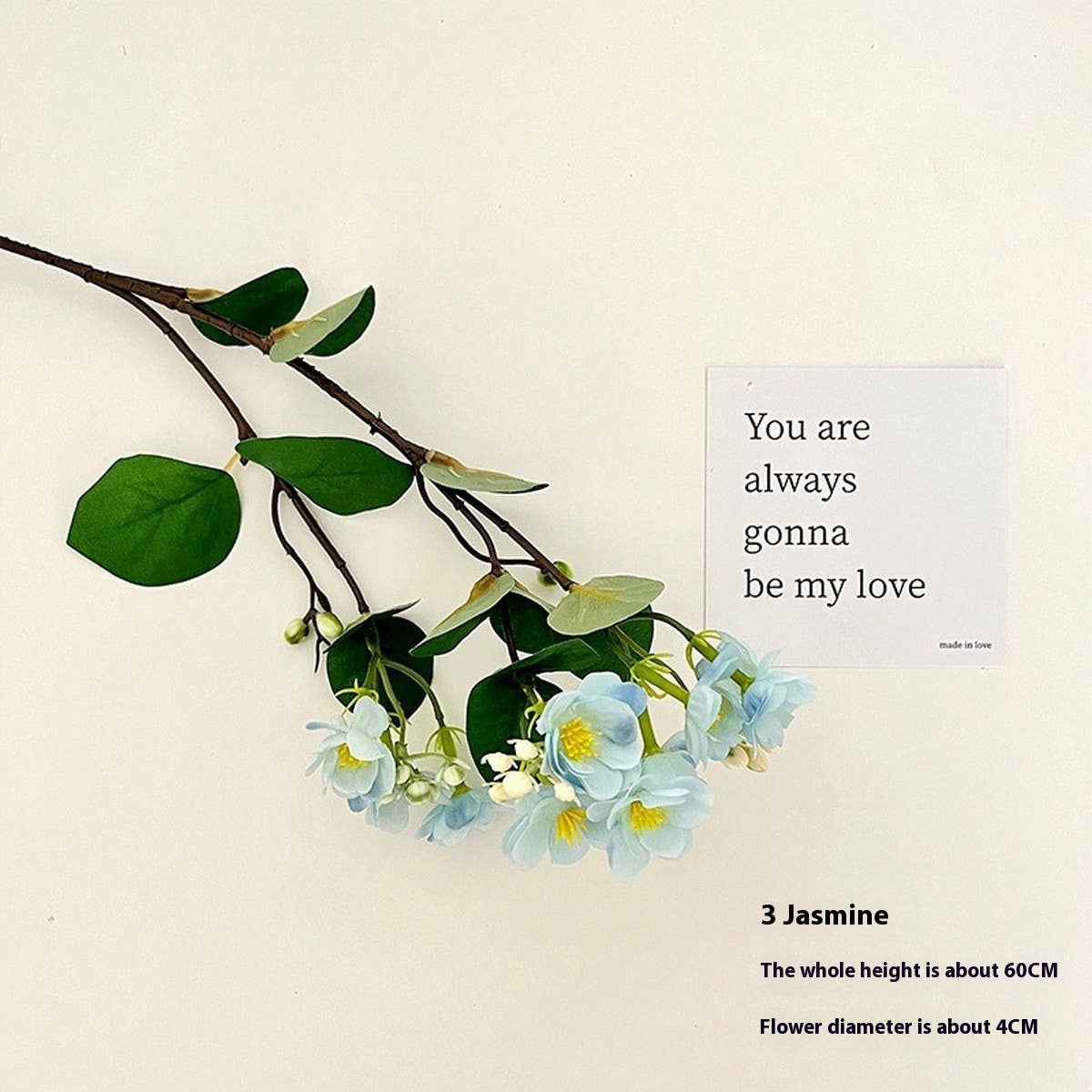 Faux Jasmine & Begonia Bouquet for Home Decor