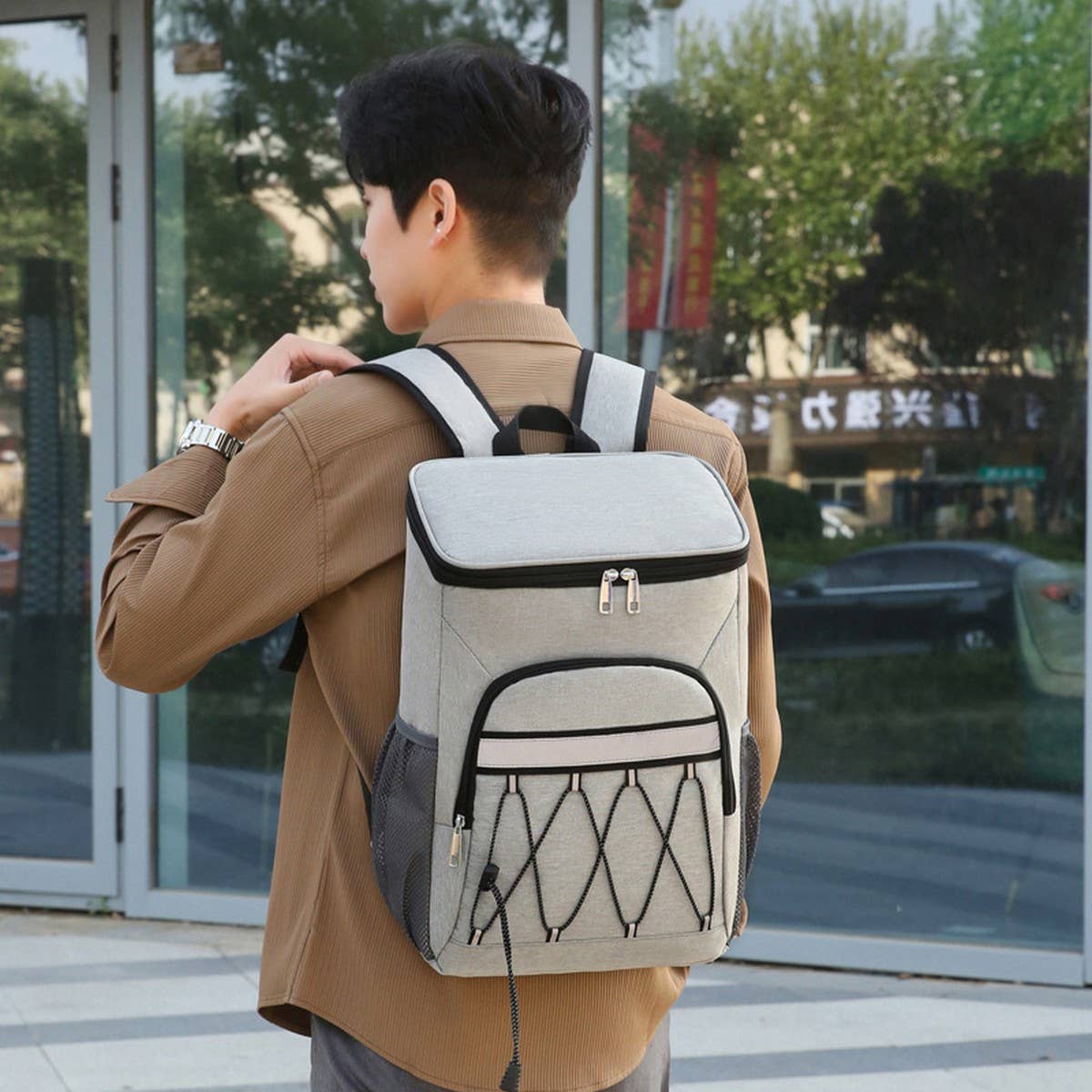 Oxford Cooler Backpack for Outdoor Picnic Use_CWAB5430