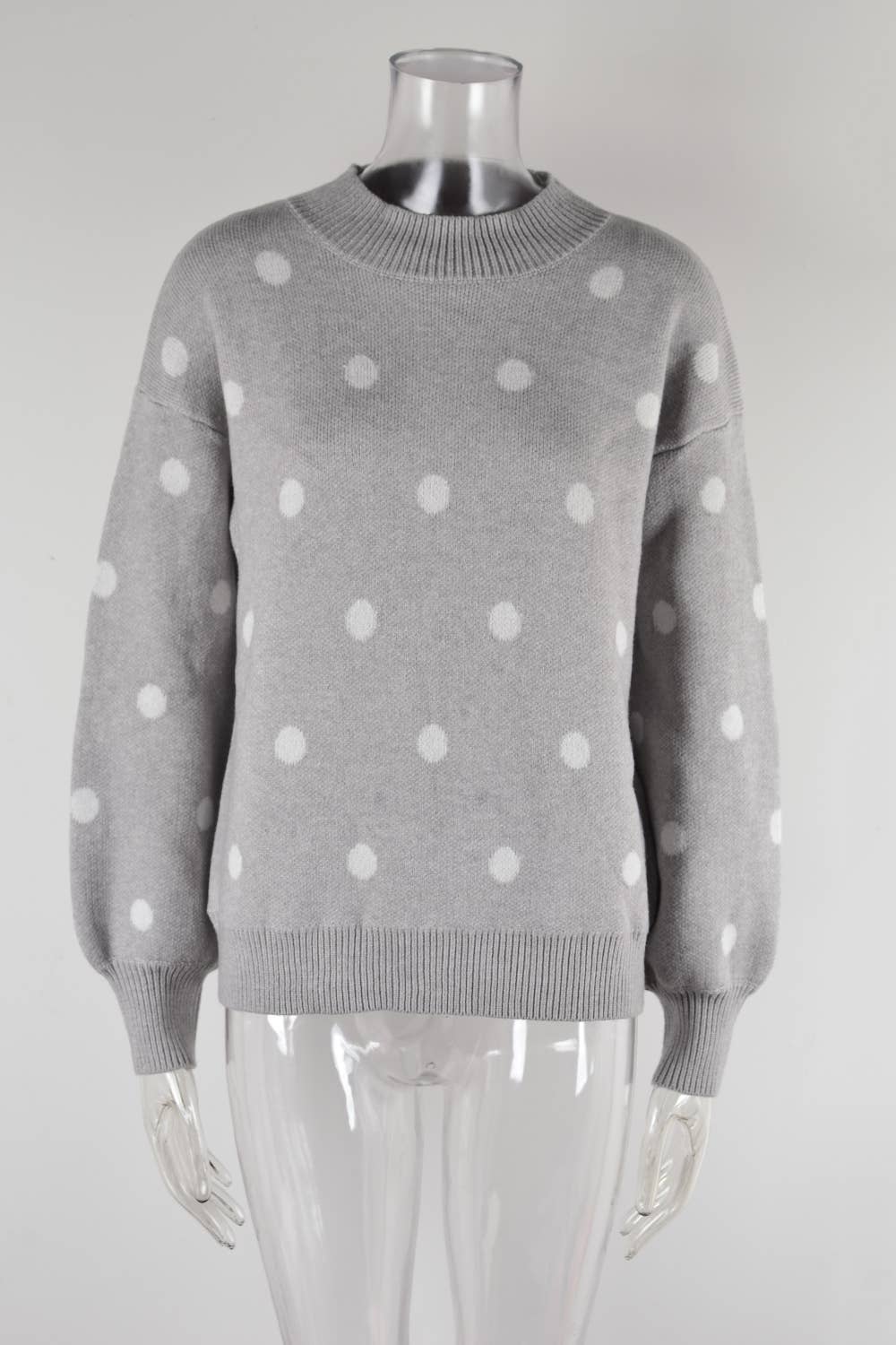 SWEATER KNIT SWEATER POLKA DOT PULLOVER SWEATER