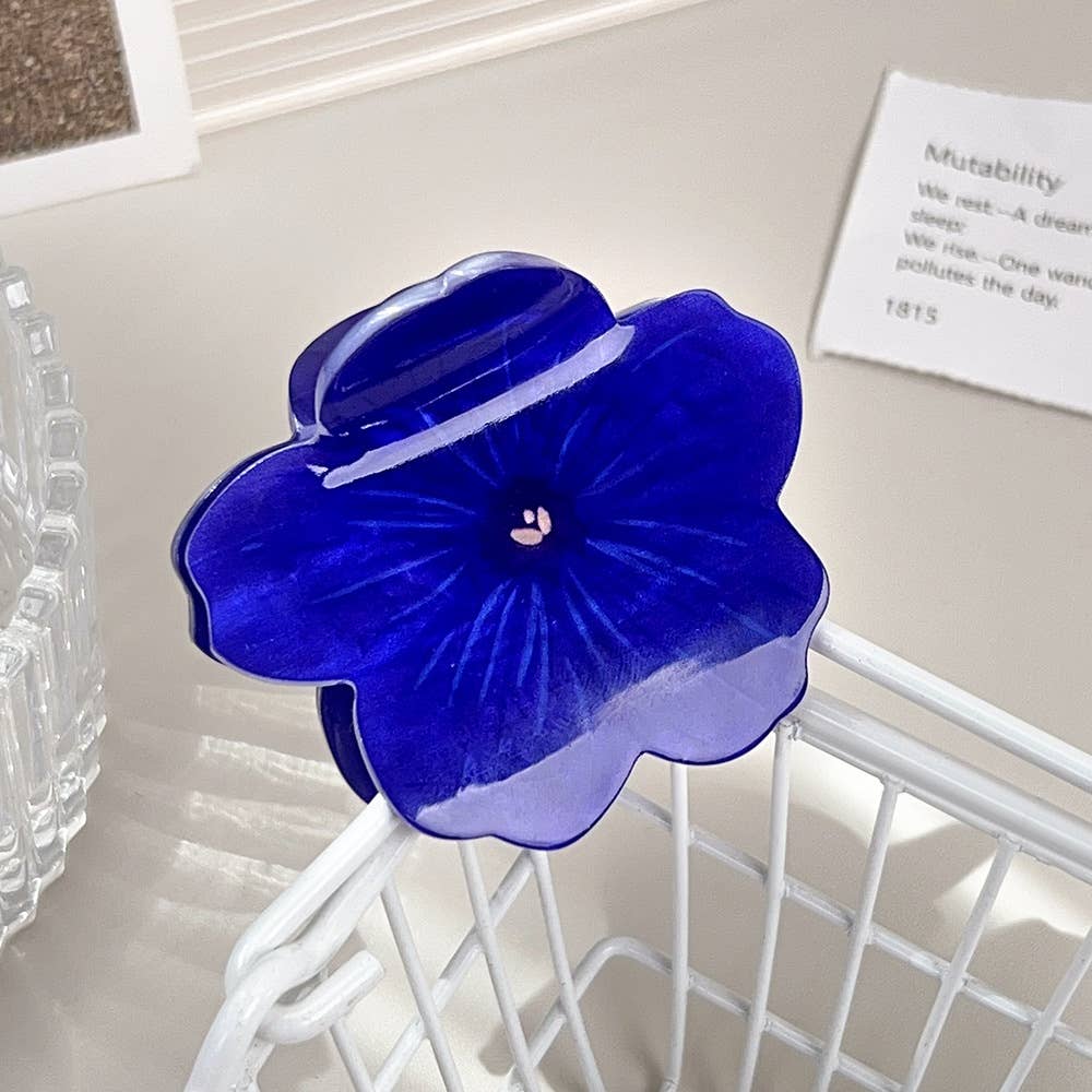 Spring flower grab, sunflower, acrylic hair grab