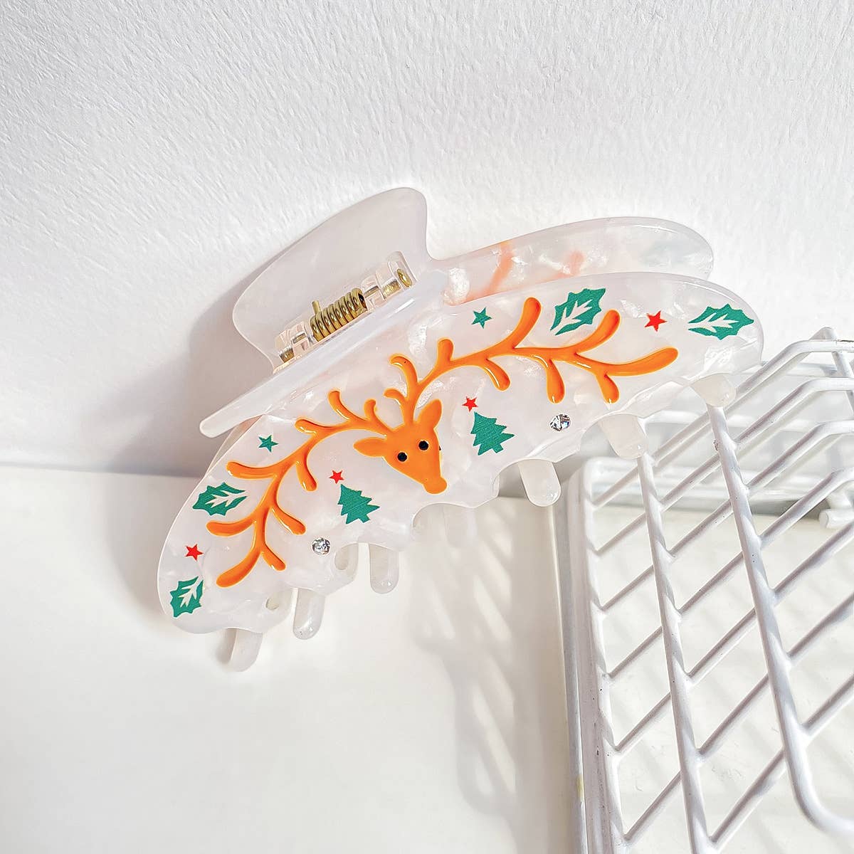 Christmas cartoon fun gingerbread man hairpin