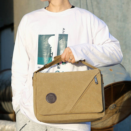 VINTAGE BACK-TO-SCHOOL CANVAS SATCHEL_CWAB2215