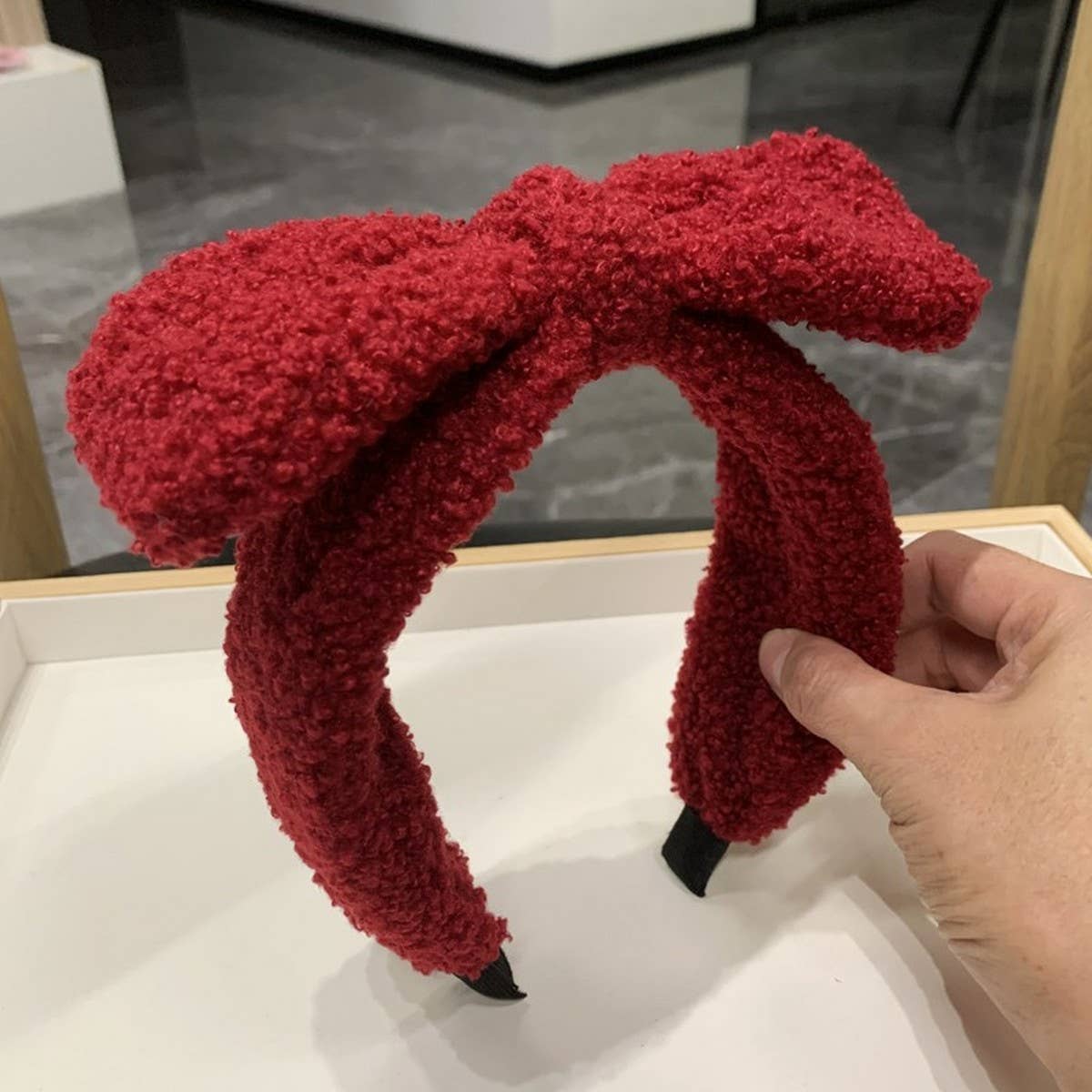 AUTUMN AND WINTER SIMPLE BOW HEADBAND_CWAHA2569