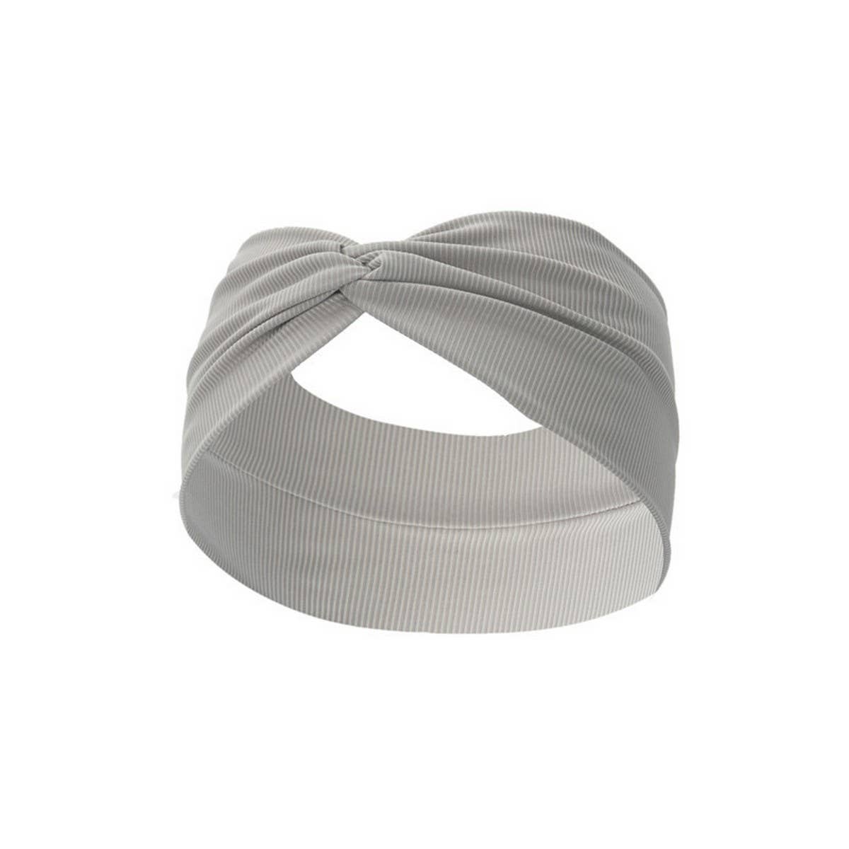 CWAHA6418_WIDE KNOTTED CROSS-SPORT ELASTIC HEADBAND