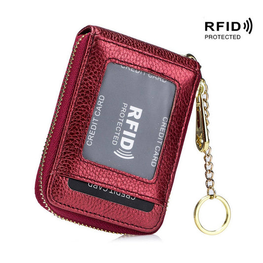 KEYCHAIN GENUINE LEATHER MULTIFUNCTIONA CARD HOLDER_CWAB3833
